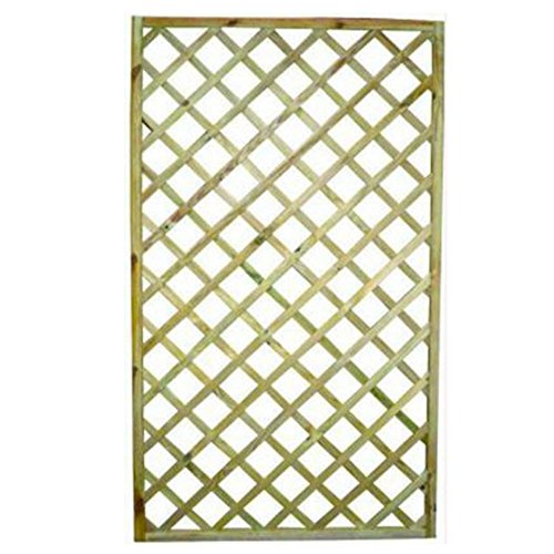 Lot de 4 panneaux treillis rectangulaires en bois 60 x 180 cm pour décoration extérieure