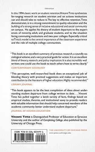 Leaving College: Rethinking the Causes and Cures of Student Attrition - Image 2