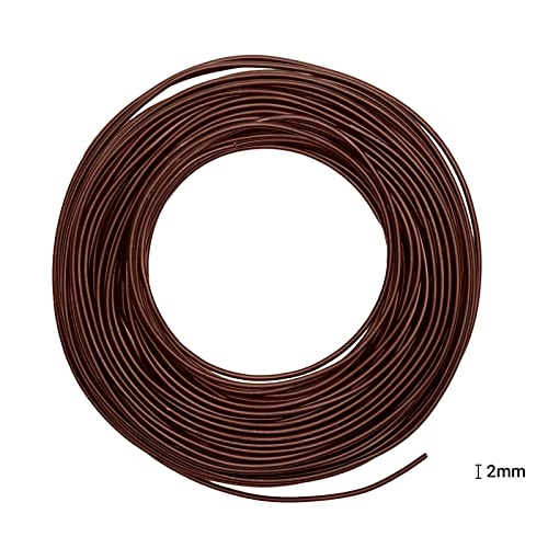 Alambre de aluminio flexible Vaessen Creative de 2,5 mm marrón para modelar bisutería 3