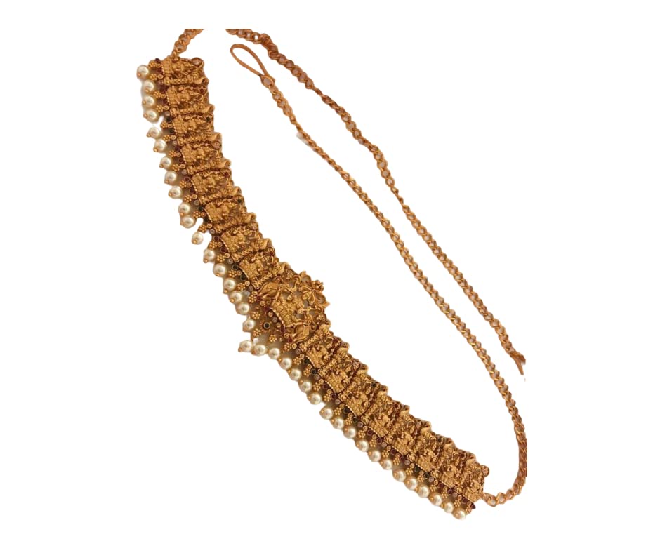 SHREE NITI PRODUCTS  Antique Matte Gold Plated Kamarband For Girls & Women(kb580)