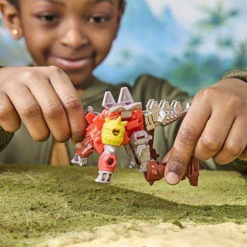 Transformers CYBERWORLD Dinobot Snarl Cyber Changers 4-Inch Action Figure, Quick Change to Dino Mode, Robot Toys for Boys and Girls 6 and Up - image 7
