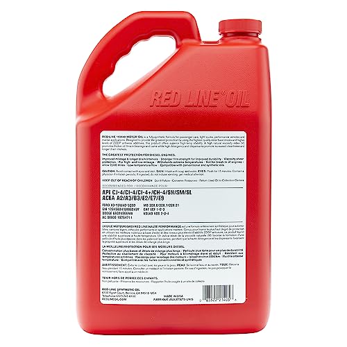 Aceite motor sintético 15W40 Red Line 1 galón miniatura 7