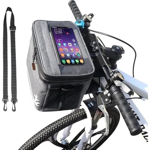 MKYRLX Waterproof Handlebar Bag with Touch Screen Cover