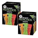 Gourmet Kitchn Wonderful Honey, Chili and Salt Roasted Pistachios | No Shells, Variety Pack (0.75 oz