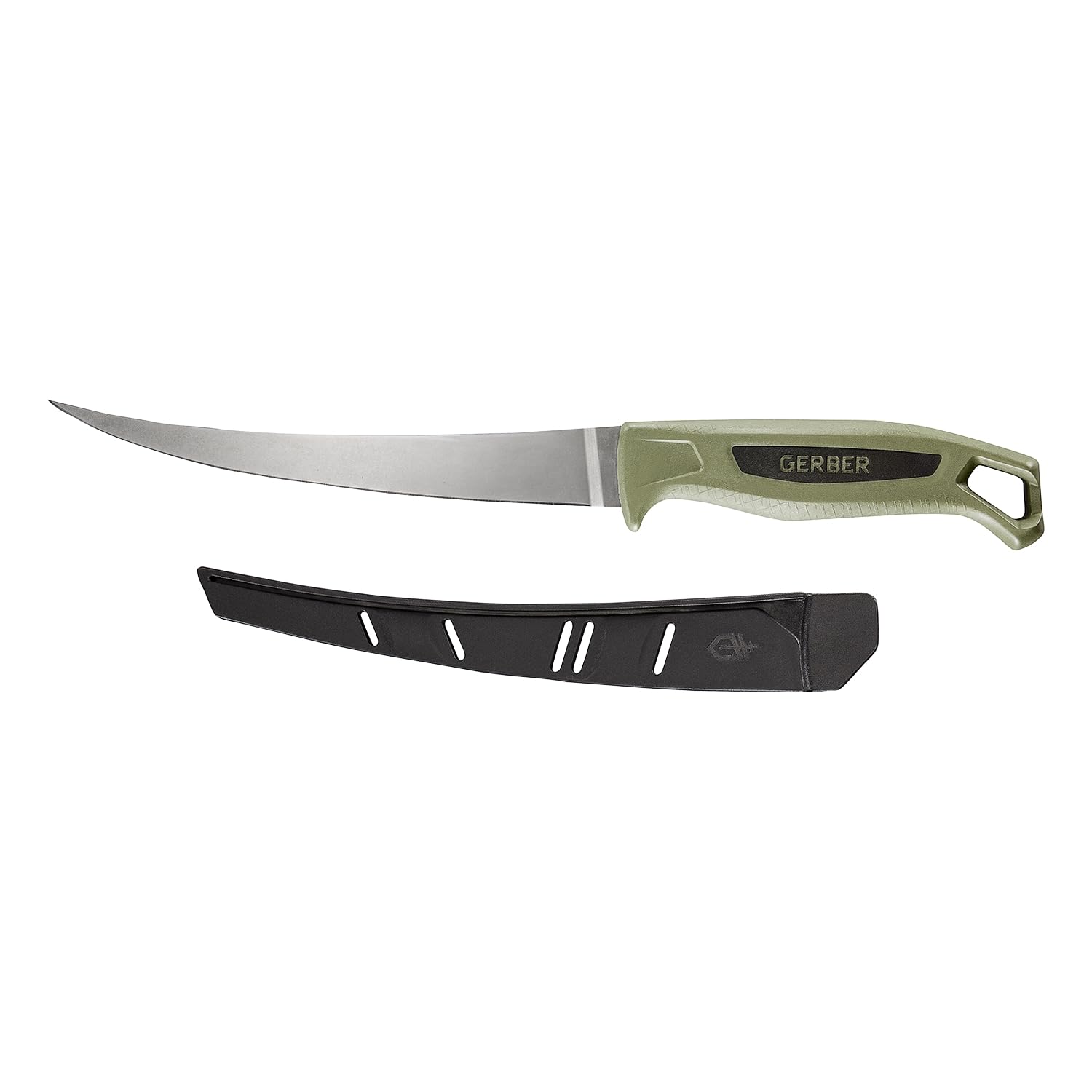 Gerber Cuchillo filetero con funda, Ceviche Fillet 7.0, Con tecnología SaltRx, Longitud de hoja: 17,7 cm, Peso: 88 g, 31-004132