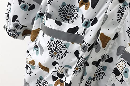 Kid Raincoat Rain Jacket Boys Girls Toddler Rain Suit Hooded Long Sleeve Rainproof Windproof Mudproof4