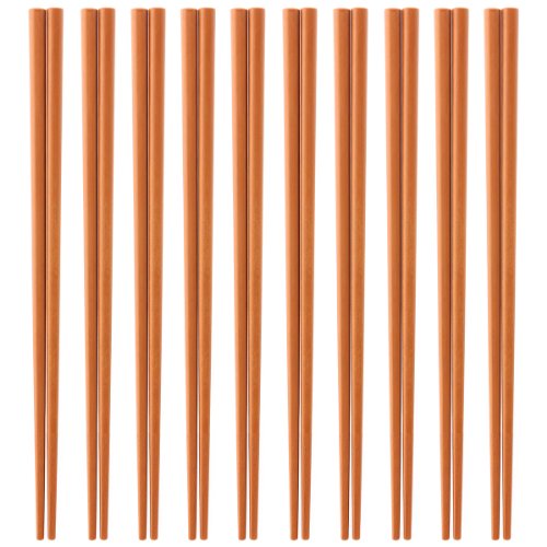 Made in Japan business for 10 Eco Dishwasher-safe Chopsticks set meal (light brown) SPS resin use chopsticks ECO Dishwasher, high temperature and depot support 22.5cm x 3mm angle (chopsticks point)