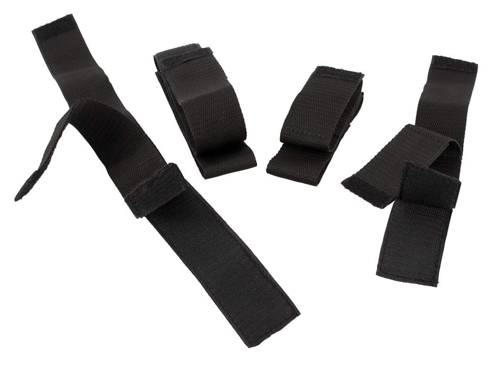 Bad Kitty Unisexo Restricciones de brazos y piernas Atar Negro 26-51,5 cm