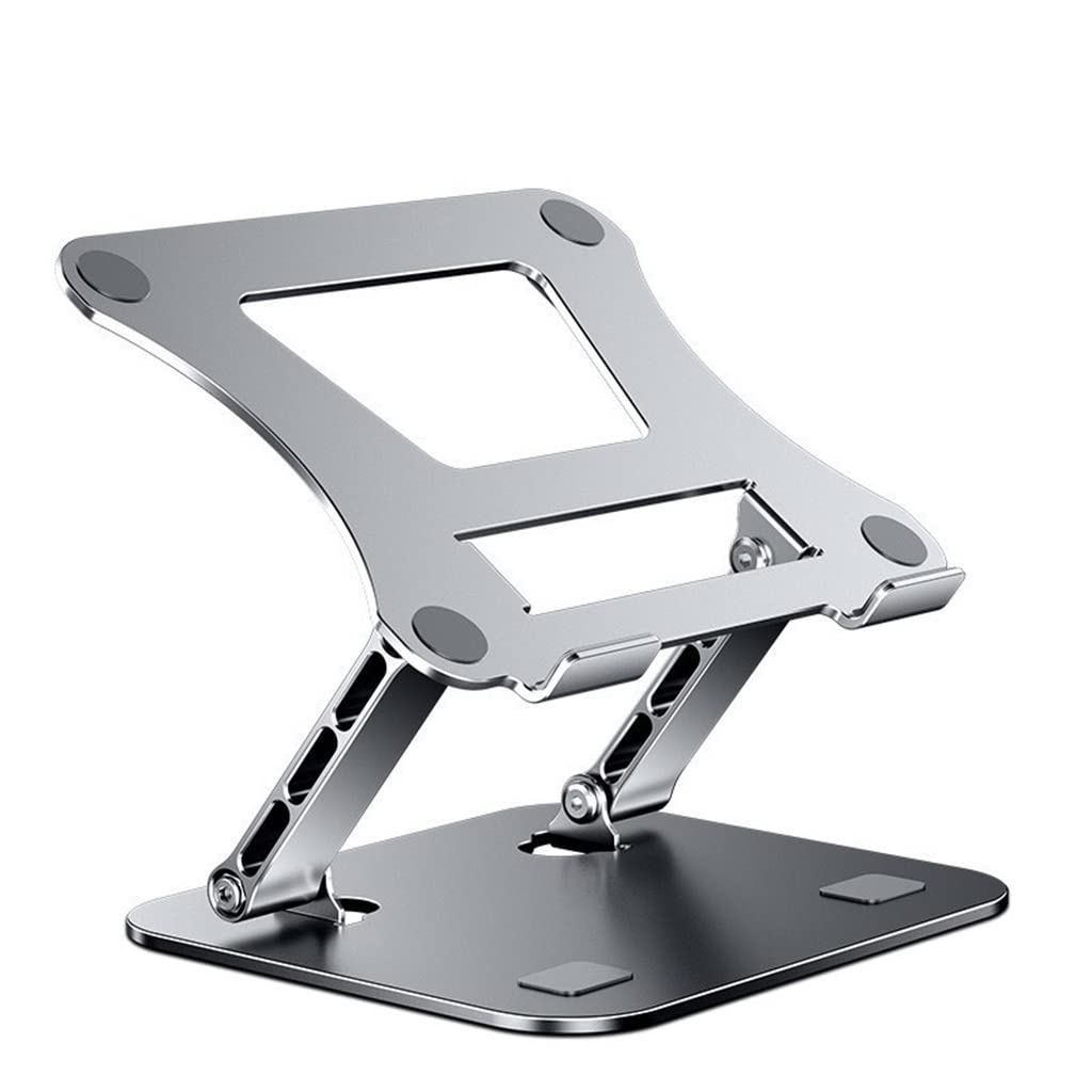 Soporte plegable para laptop, ajustable, de aleación de aluminio, para portátil de 10 a 17 pulgadas, soporte de refrigeración para PC portátil
