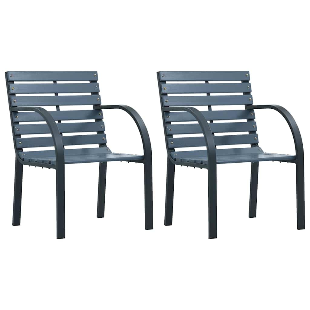 Chaise de jardin en bois gris pour vos repas conviviaux en terrasse