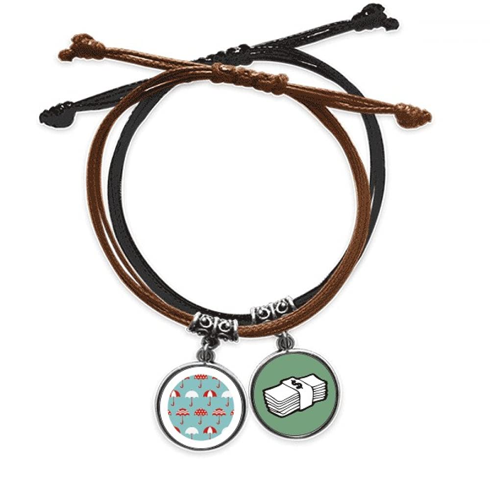 Paraguas de sol lluvia ideal para paseos urbanos con pulsera de cuerda de mano 3