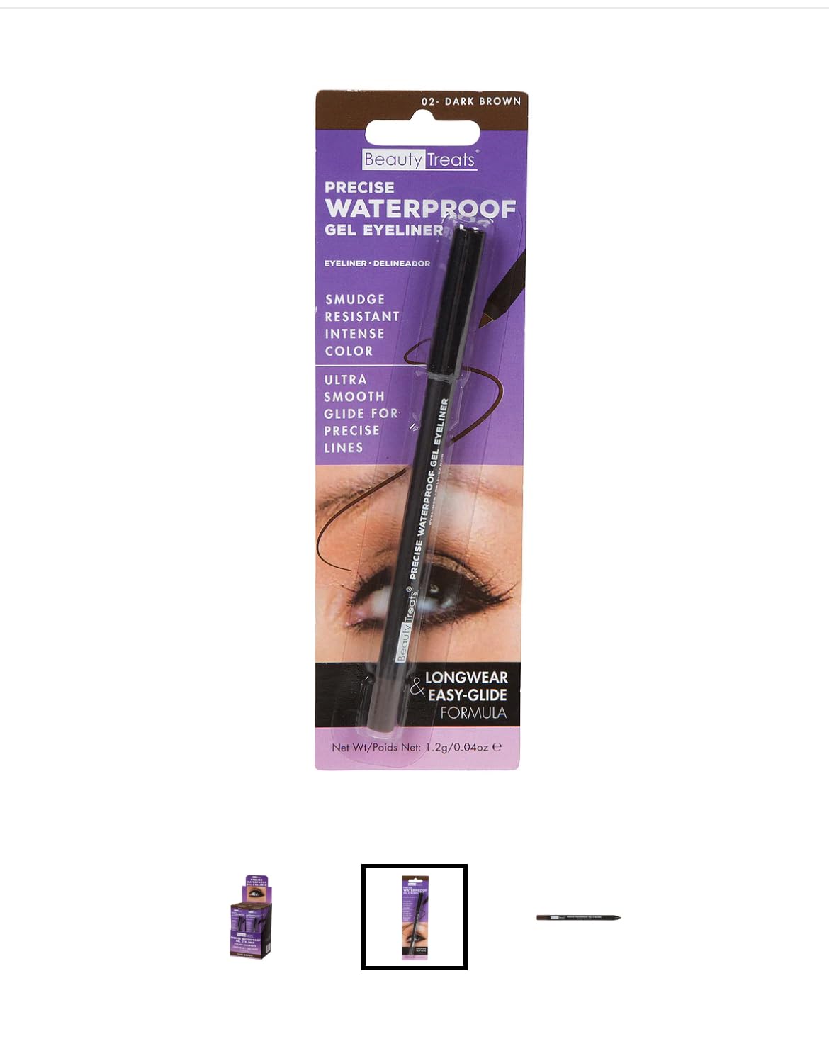Beauty TreatsPRECISE WATERPROOF GEL EYELINER (DARK BROWN)