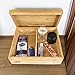 Rolling Tray Stash Box - Extra Large Bamboo Box w/ Ample Storage Space to Organize All Smoking Accessories - Comes with Convertible Rolling Tray Lid