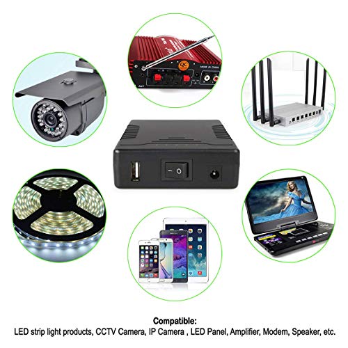 image for Talentcell Rechargeable 12V 6000mAh/5V 12000mAh DC Output Lithium ion 