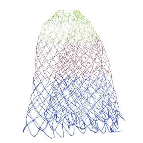 釣り用ネット交換用ネット菱形メッシュ穴深さ折りたたみナイロンランディングディップネット淡水海水釣りツール。