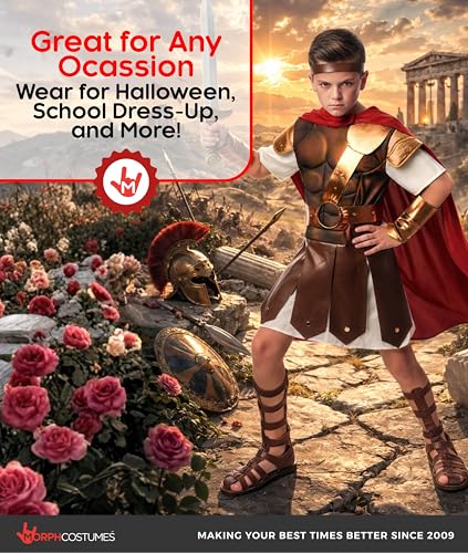 Disfraz Completo Gladiador Romano Niño Talla Small miniatura 6
