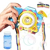 maquina de burbujas portatil 【Gran regalo】: Regalo perfecto para sorprender a los niños, niñas y amantes de las burbujas, también es una buena opción para Navidad, fiestas de cumpleaños, bodas, jardín de infantes, parque infantil, parque, jardín, playa, reuniones en la piscina, barbacoas, picnics y más.