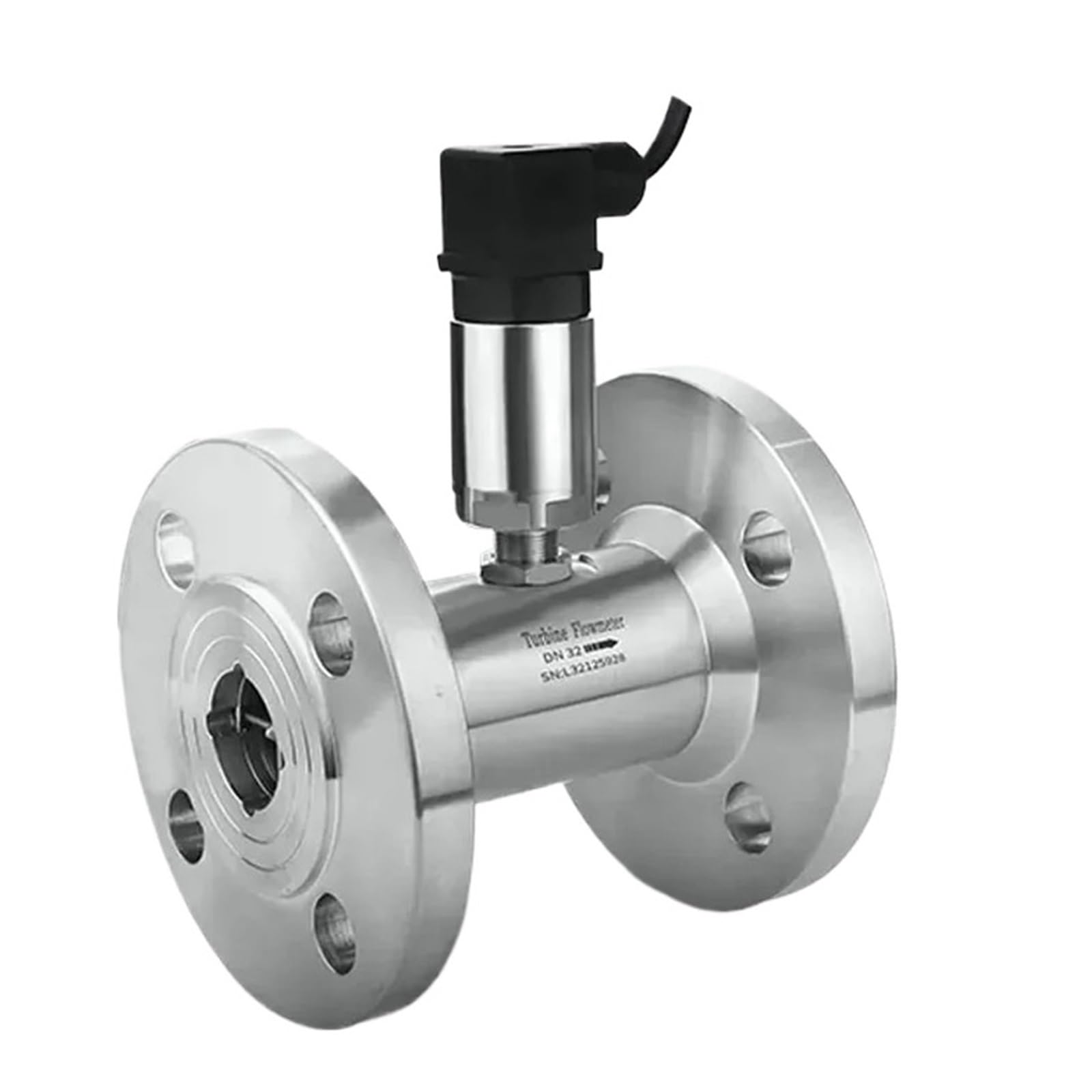 KSZHZYMGX Liquid Turbine Flowmeter Water Flow Sensor Flange Connection DN40/50/65/80/100(DN80)