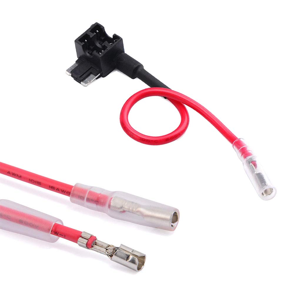 FULARR® 5Pcs Premium ACN Low-Profile Add-A-Circuit Fuse Tap, Piggy Back Blade Fuse Holder Kit With Wire Harness Free Micro Blade Fuses X 6pcs Fuse Puller X 1pcs Wire Ties X 5pcs 12v 24v - View #2