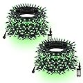Green Christmas Lights, Total 400 LED 132FT Christmas Lights Plug in with 8 Modes, Waterproof Fairy St. Patrick's Day Lights Outdoor, Indoor Christmas Decorations for Party Yard Room Decorations