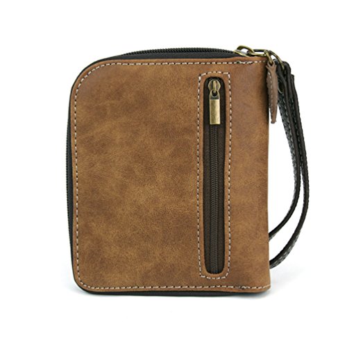 Image of CHALA Zip Around Wallet, Wristlet, 8 Credit Card Slots, Sturdy Pu Leather