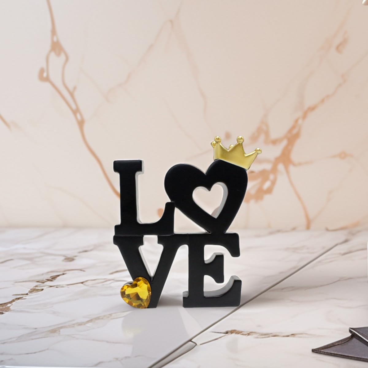 CALLARON Letras Decorativas de Madera Love para Decoración Rústica en Mesas de Cocina y Salón, Adorno Independiente para Eventos y Hogar