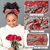 Yeshan Wide Headbands for Women Boho Knotted Head Wraps Turbans Non Slip Bandana Headbands Sport Yoga Workout Stretchy Hair bands,Pack of 6 #5