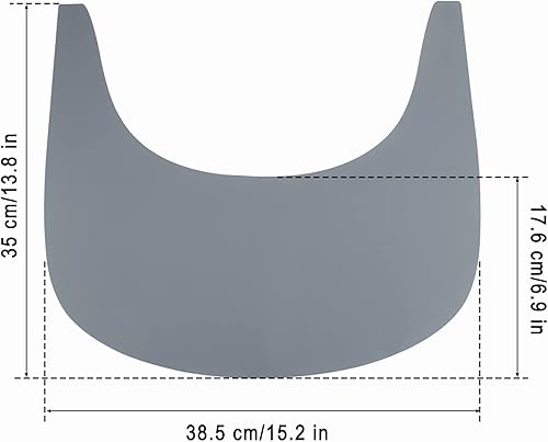 Miniatura 7 de Mantel individual para silla alta, de silicona duradero para silla alta, limpio e higiénico, para bandeja para silla alta Stokke, adecuado para