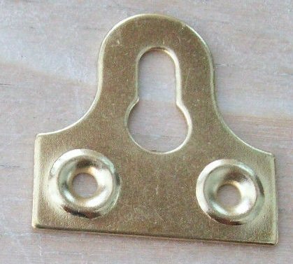 Ironmongery Monde 10 x 38/32 mm Image Miroir Crochets de fixation plaques Cadre d'accrocher Cover