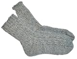 Handgestrickte Socken, Trachtensocken mit 6 fädiger Sockenwolle Gr. 42-43