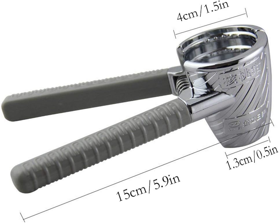 Nut Cracker/Plier Tool Nutcracker Peeling Walnut Tool Hazelnut Seed Pliers Household Multifunctional Nut Thickening Nutcracker/Cracker Opener (Color : Gray) (Gray)