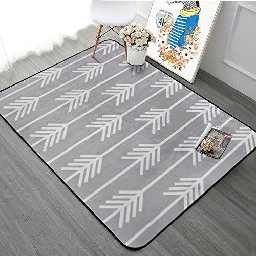 Tapis de flèche géométrique nordique rectangulaire à couverture complète