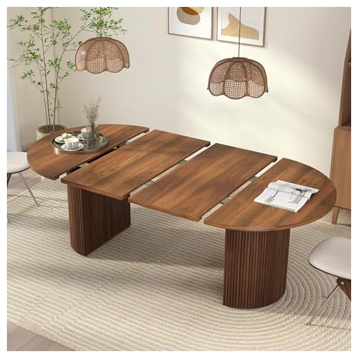Expandable Dining Room Table for 8
