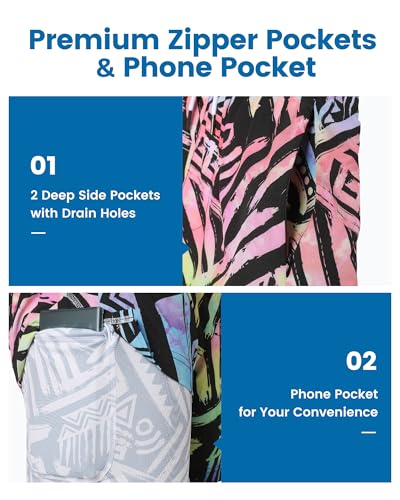 Image of maamgic 5inch Mens Swim Trunks with Compression Liner 2-in-1 Swimming Shorts Stretch Quick Dry with Zipper Pockets