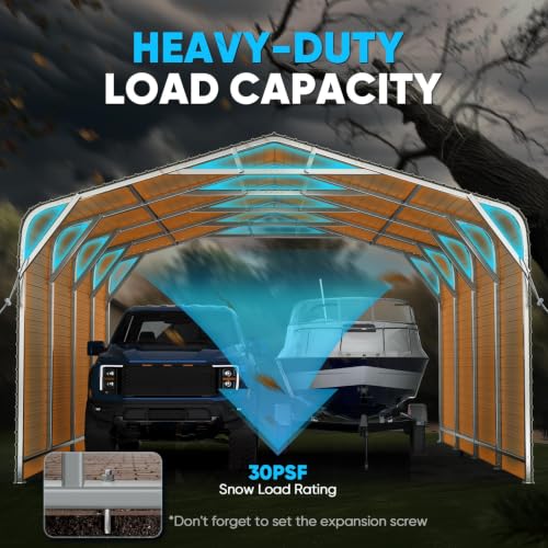 Quictent 20x20 FT Heavy-Duty 2-Car Carport