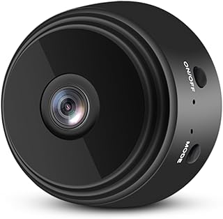 Mini Cámara Espía WiFi, Cámara Remota Inteligente Inalámbrica HD 1080P, con Cubierta Trasera Magnética, para el Hogar, la Oficina, el Patio, la Tienda (Negro)