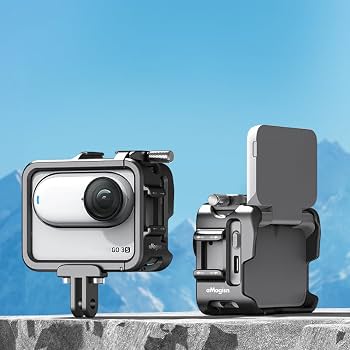 Coque De Protection Métallique Pour Insta360 GO Ultra – Cadre En Alliage D'aluminium + étui Silicone + Capuchon Objectif | Protection Anti-chocs, Prise Horizontale/verticale