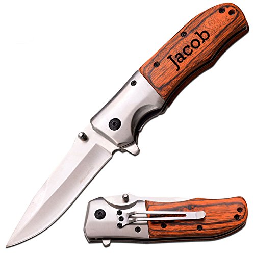 Elk Ridge Free Engraving - Quality Pocket Knife (ER-A165PW) - Elk Ridge