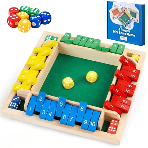 Shut The Box Juego de Dados para 2-4 Jugadores miniatura 1