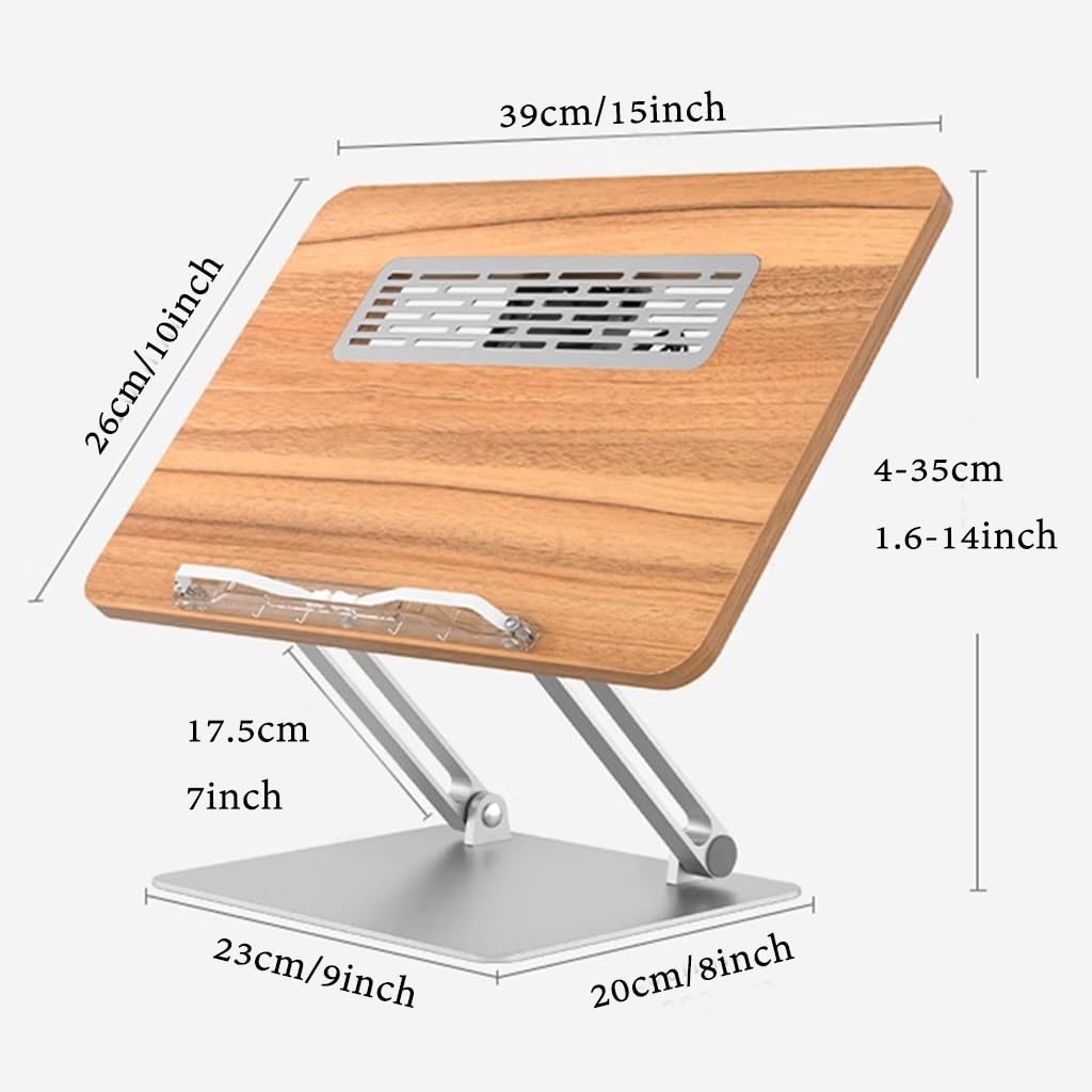 GIZNXBA Porta PC Pieghevole con Ventola Supporto Pc Portatile Verticale Regolabile in Altezza Supporto per Computer in Alluminio Compatibile con Laptop da 9-15,6 Pollici
