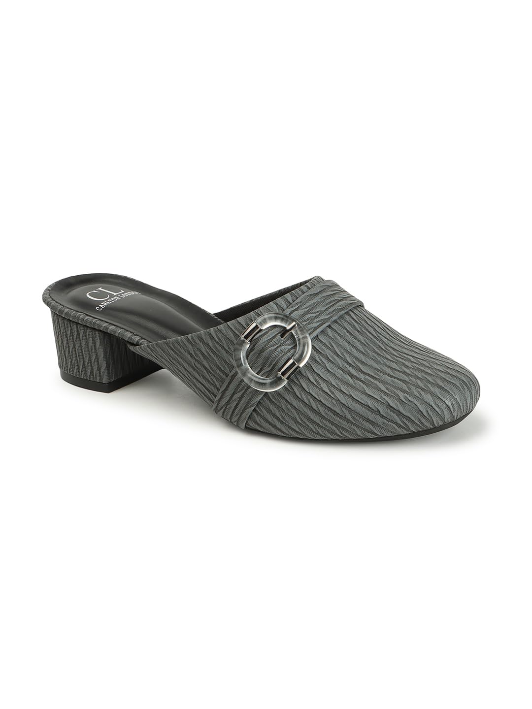 carlton london Women Stylish Slipon Casual Wear, Party and Formal Wear Mule with Block Heels-picture-24