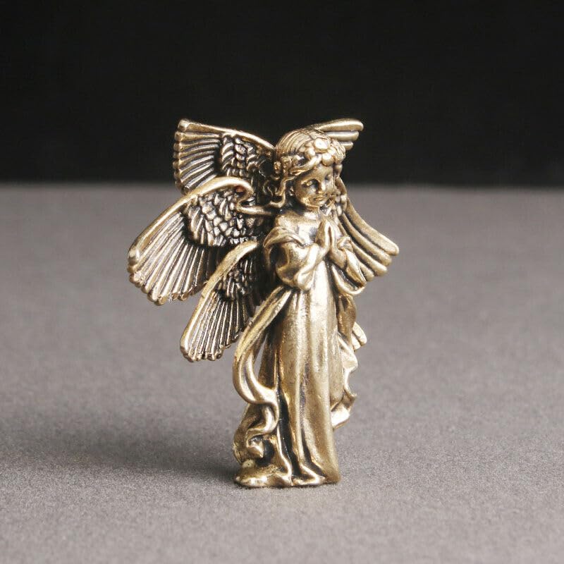 Figura Ángel de Latón Sólido Pequeña miniatura 1