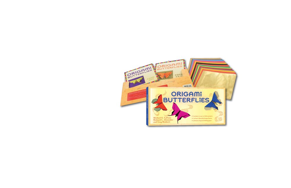 Origami Butterflies Kit /anglais: Kit Includes 2 Origami Books, 12 Fun Projects, 98 Origami Papers and Instructional DVD: Great for Both Kids and Adults