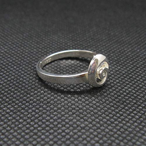 Bague en argent spirale solide 925 Empress R002015 - 3