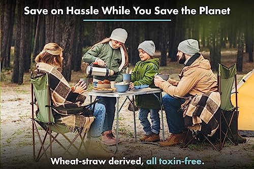 Ahorra 27% en juego de vajilla de paja de trigo FOODLE