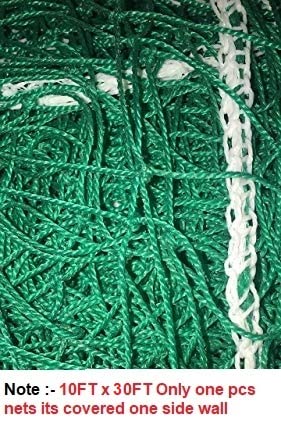 AMZ Sports Nets Cricket Batting Practice Net Cage Regular Training Netting for Outdoor Backyard Ground Sports (10 * 30 Ft, 27 Ply)