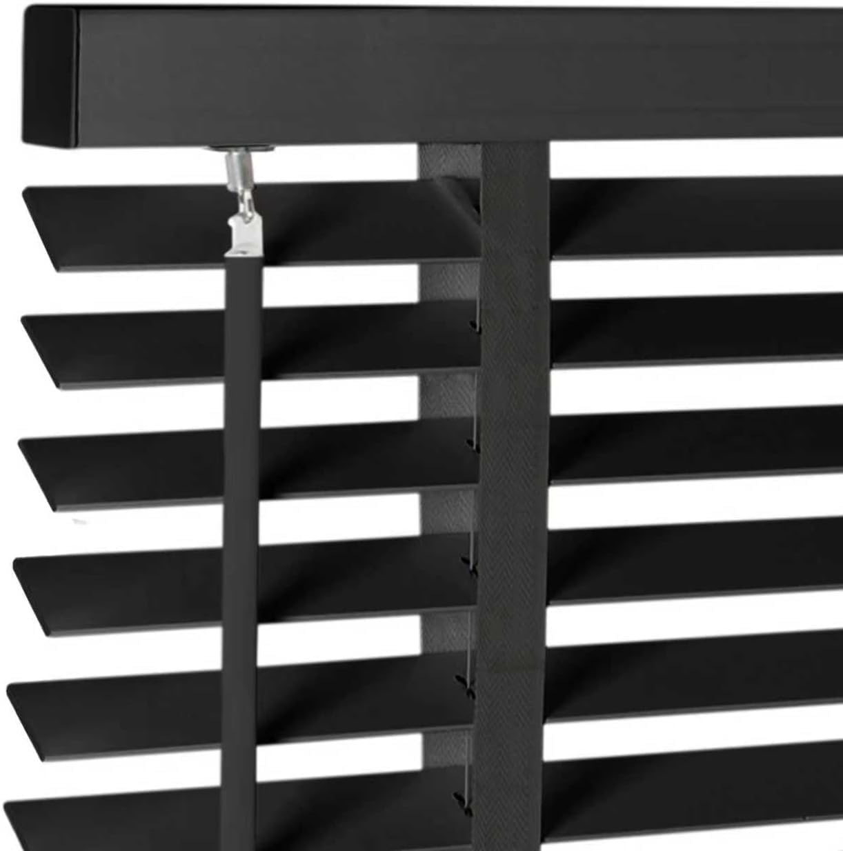 Soulitem 2 inch Cordless Solid Wood Blinds, Black