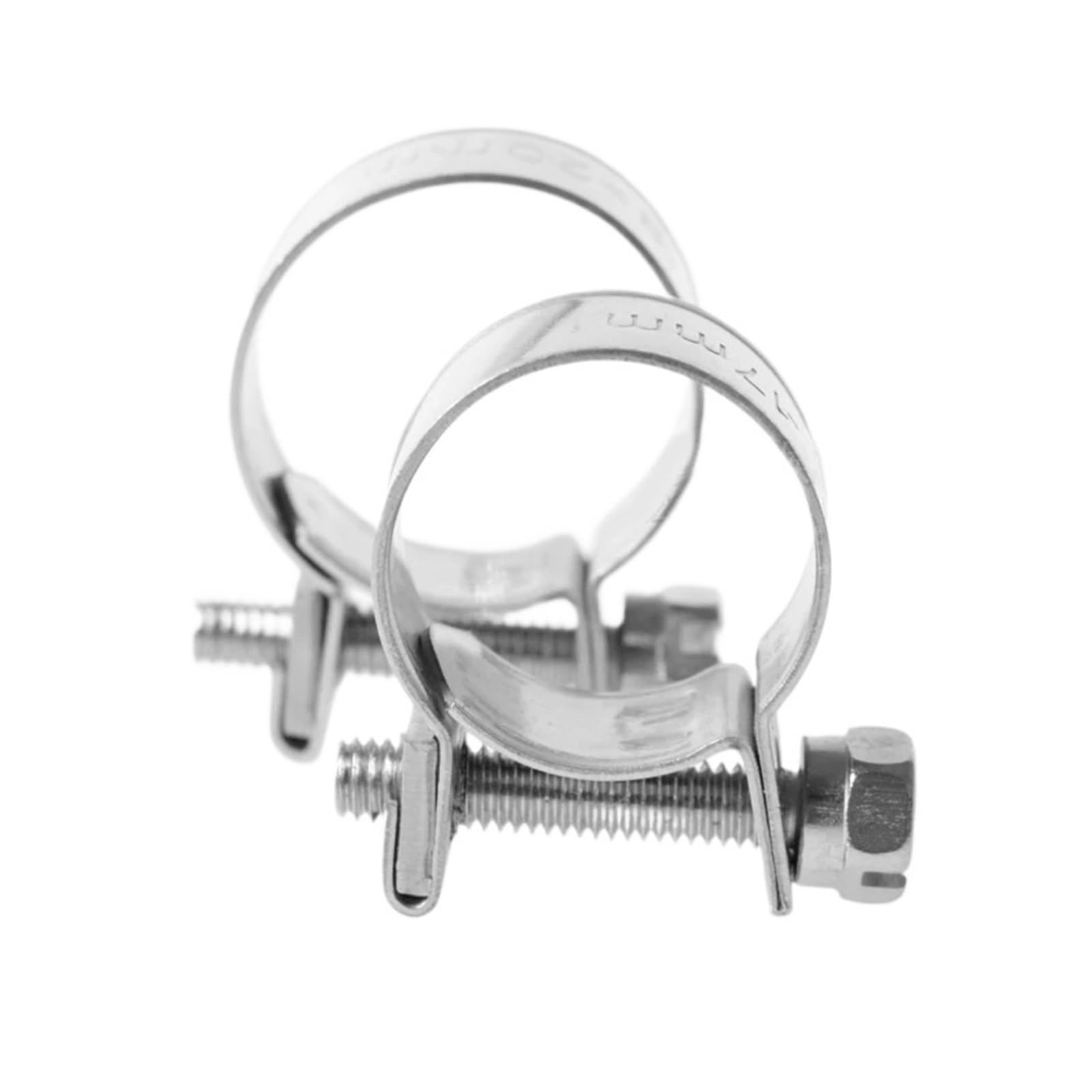4 abrazaderas de manguera reforzadas de acero inoxidable 304, for tubo circular, for agua, combustible.(16 to 18mm)