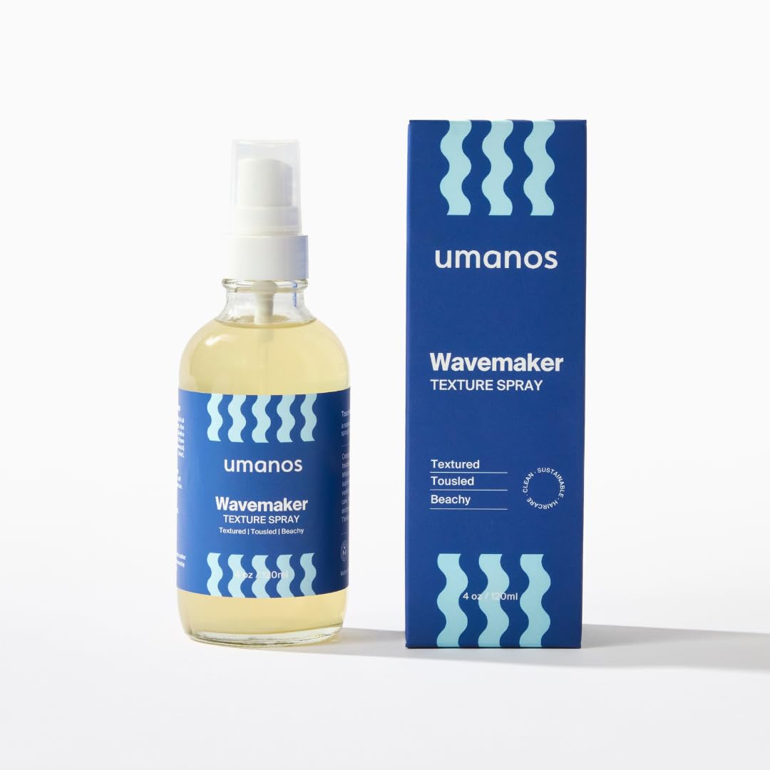 umanos Sea Salt Texture Spray Seaweed Superfoods Adds Volume Soft Waves All Hair Types Sulfate Free Vanilla Scent