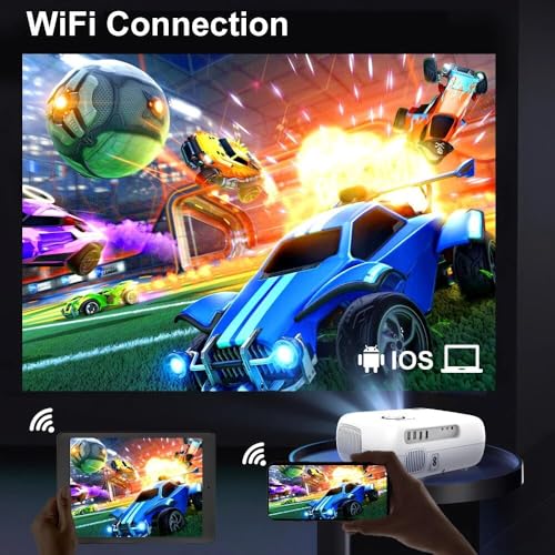 Image of TOPTRO Projector for Home 4K Support, M5 Auto Focus Full HD Projector 1080p Native YouTube PrimeVideo Netflix Builtin 7500Lumen 5G WiFi Bluetooth Portable Projector Auto Keystone Home Cinema Projector